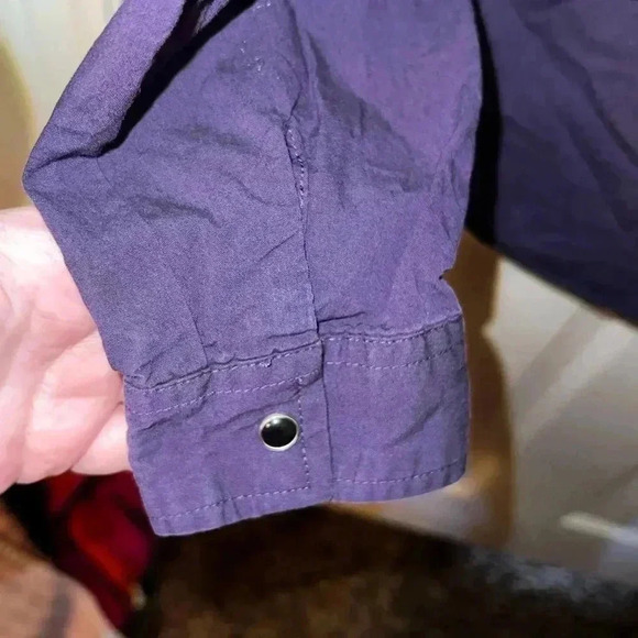 Roper Western Button Shirt BOYS XL (16-18) -Pearl Snaps-solid Long Sleeve-NICE - Picture 5 of 10